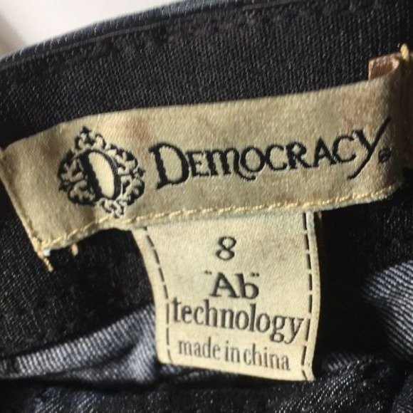 Democracy “Ab” technology woman’s skinny blue jeans stretch waistband size 8 - Picture 2 of 5